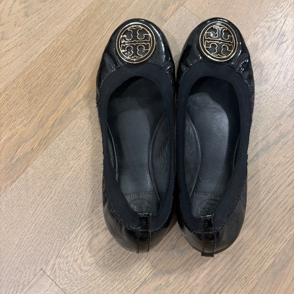 Tory Burch Black Patent Leather Ballet Flats - Picture 3 of 4